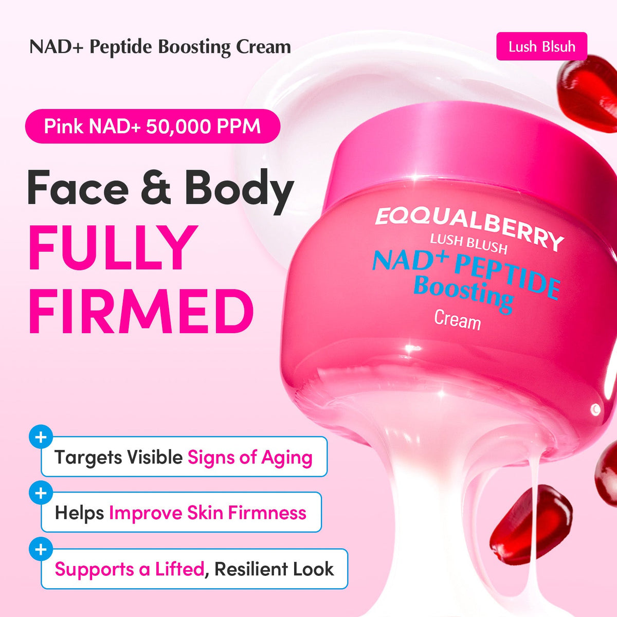 EQQUALBERRY NAD+ Peptide Boosting Cream 50ml