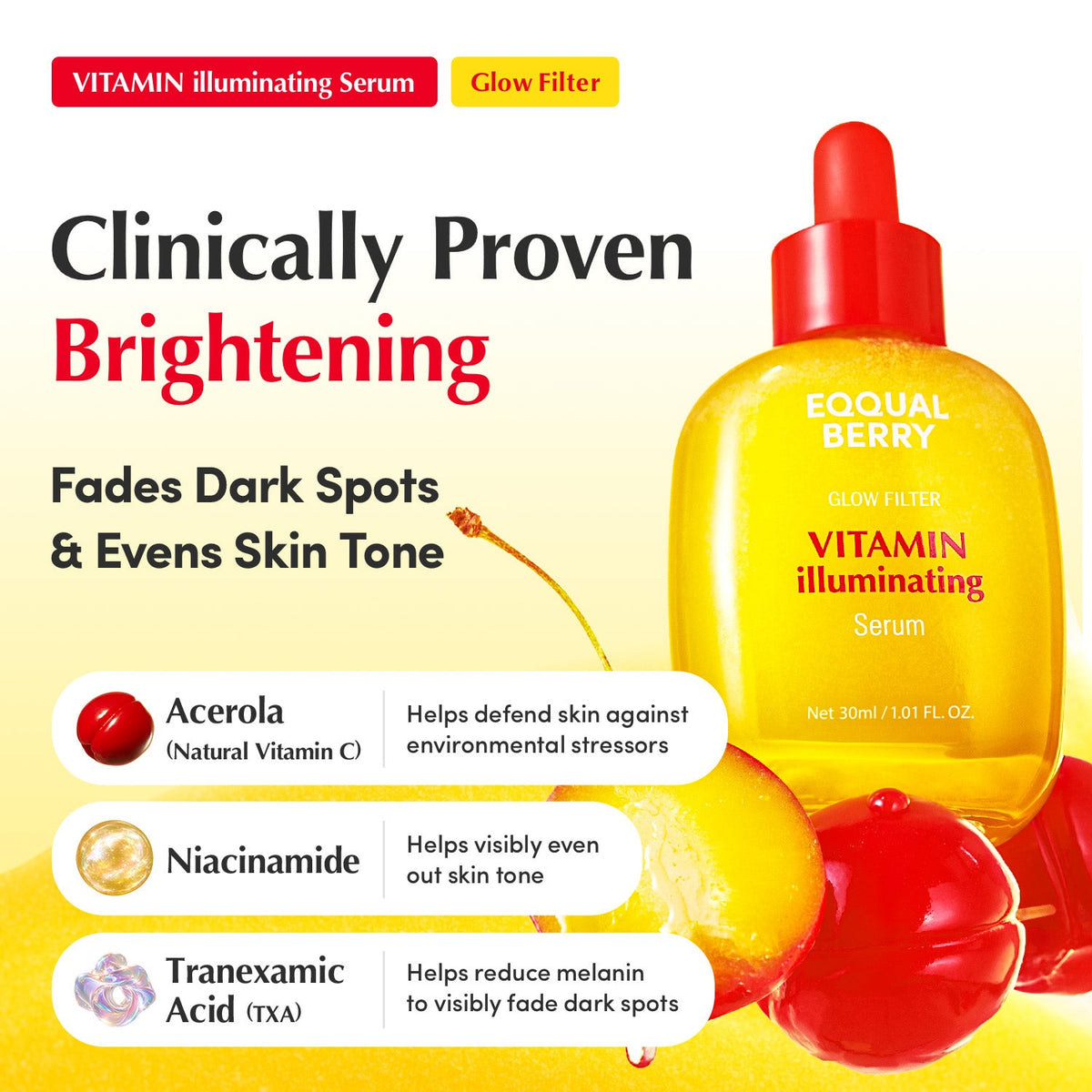 EQQUALBERRY Vitamin illuminating Serum 30ml