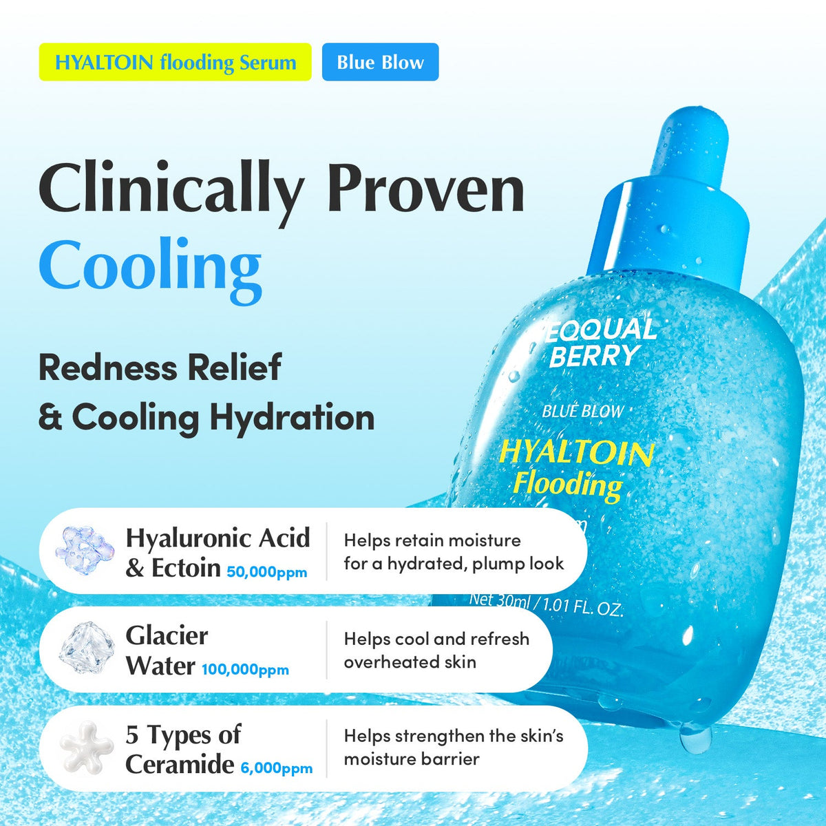 EQQUALBERRY Hyaltoin Flooding Serum 30ml