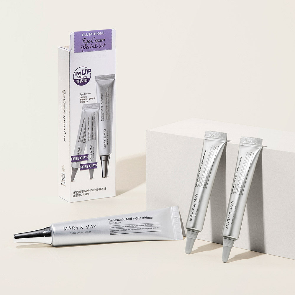 Mary & May Tranexamic Acid + Glutathione Eye Cream Special Set 30g + 2 x 12g