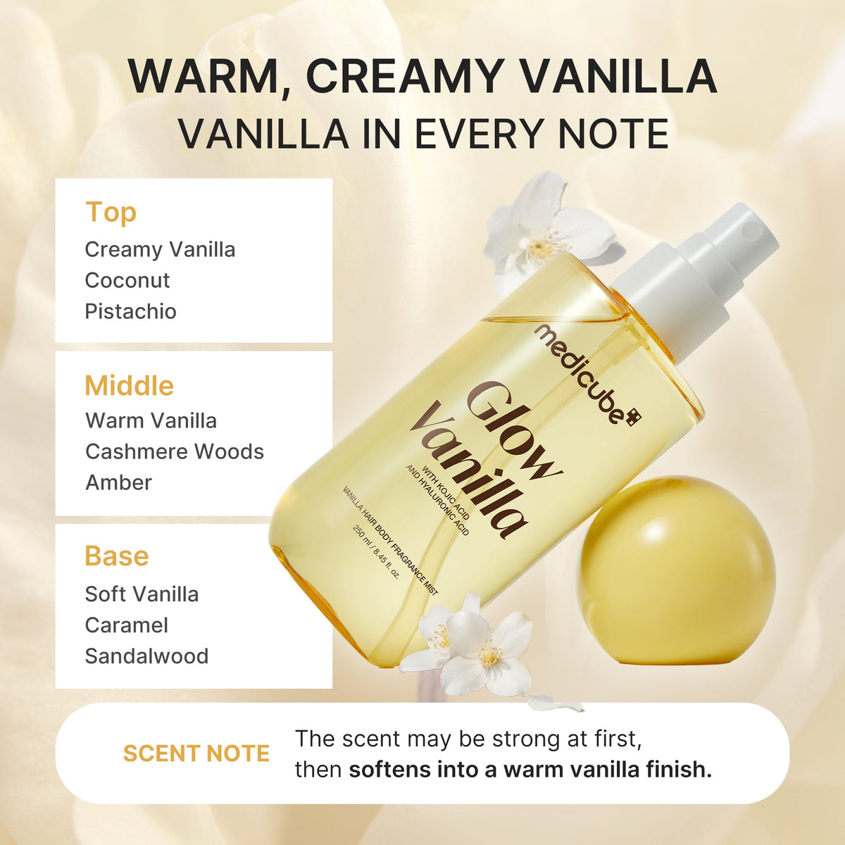 Medicube Glow Vanilla Hair & Body Fragrance Mist 100ml