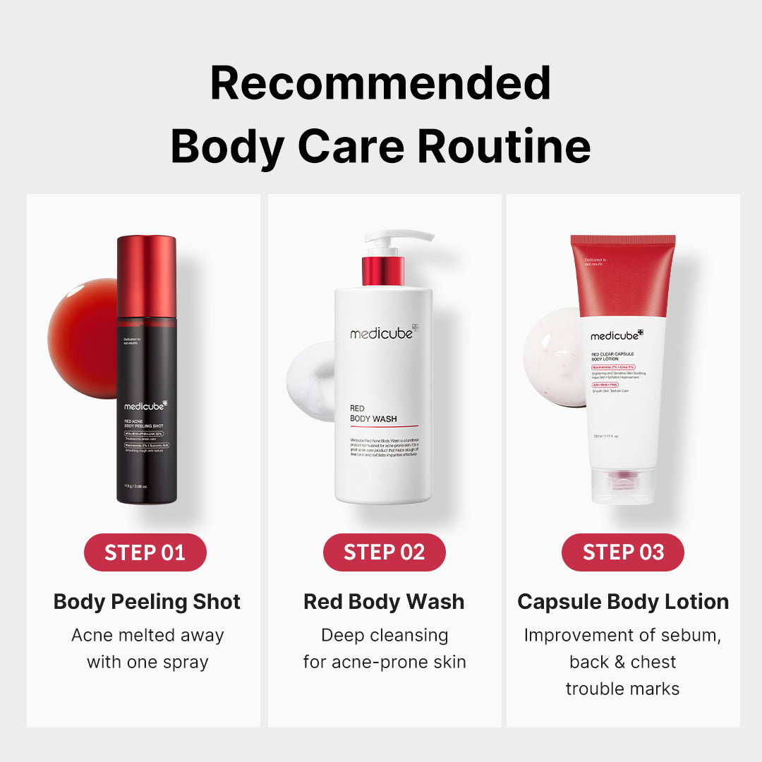 Medicube Red Body Peeling Shot Cleanser 110g