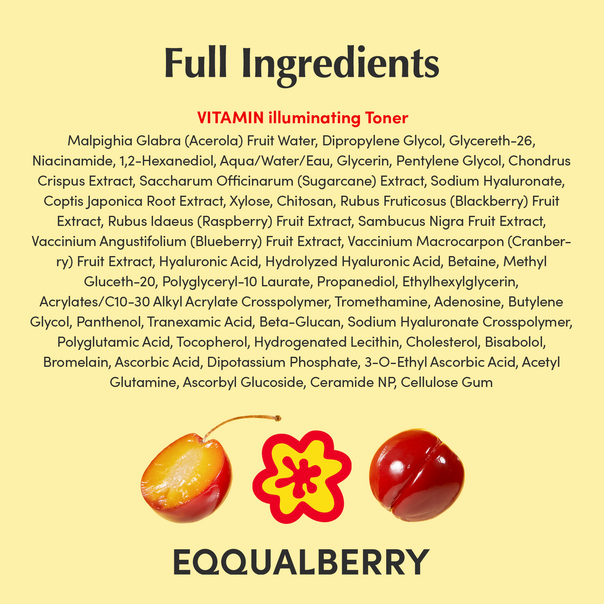 EQQUALBERRY Vitamin illuminating Toner 150ml
