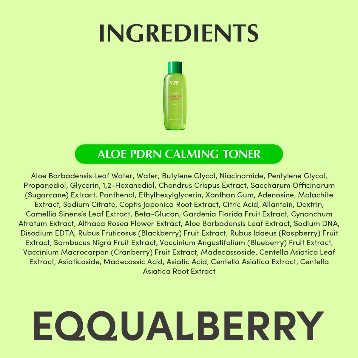 EQQUALBERRY Aloe PDRN Calming Toner 150ml