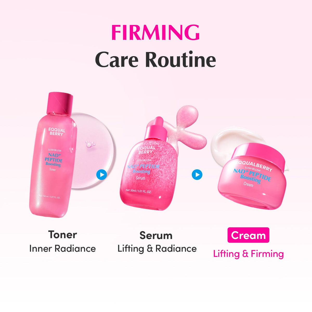 EQQUALBERRY NAD+ Peptide Boosting Cream 50ml