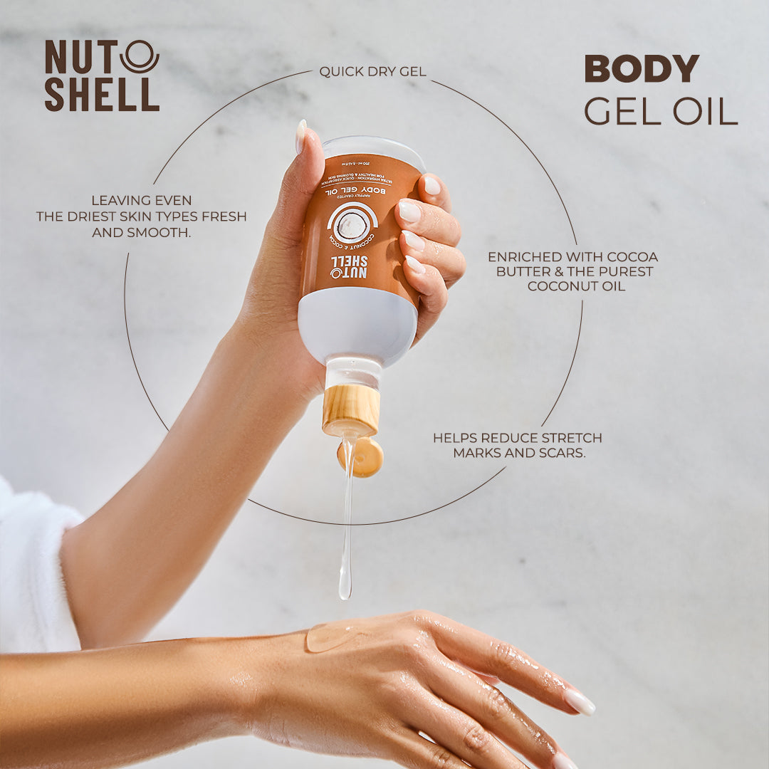 Nutshell Coconut & Cocoa - Body Gel Oil 250ml