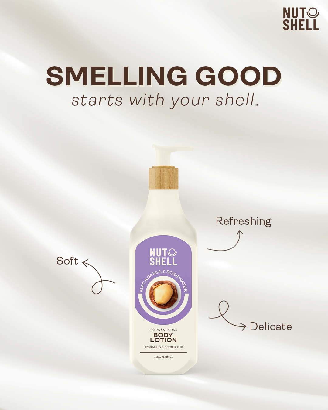 Nutshell Macadamia & Rose Water - Body Lotion 465ml