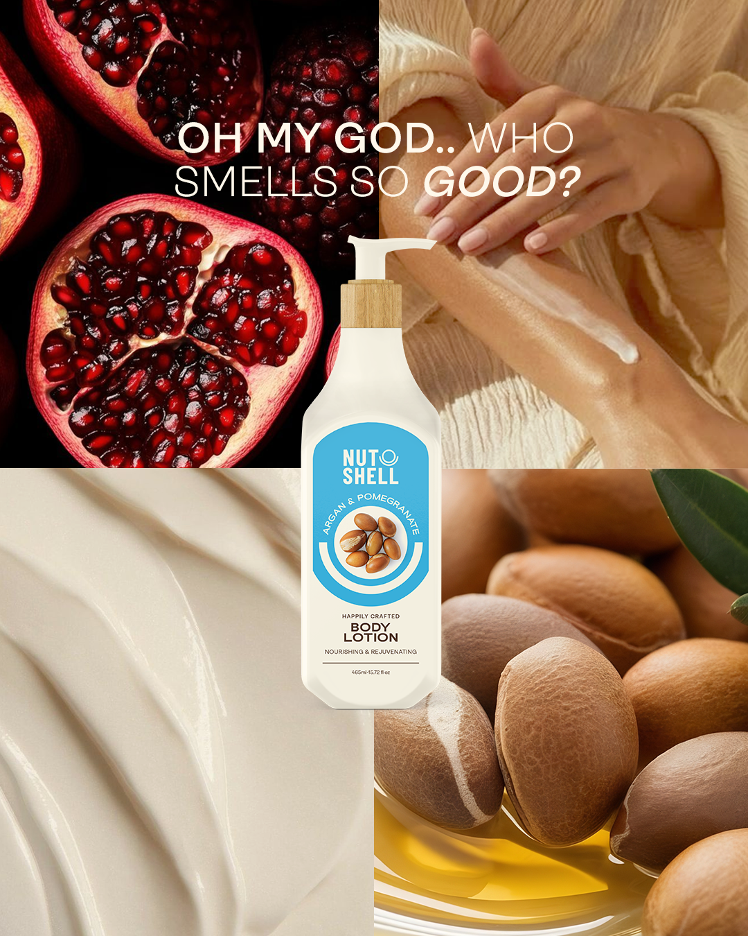 Nutshell Argan & Pomegranate - Body Lotion 465ml