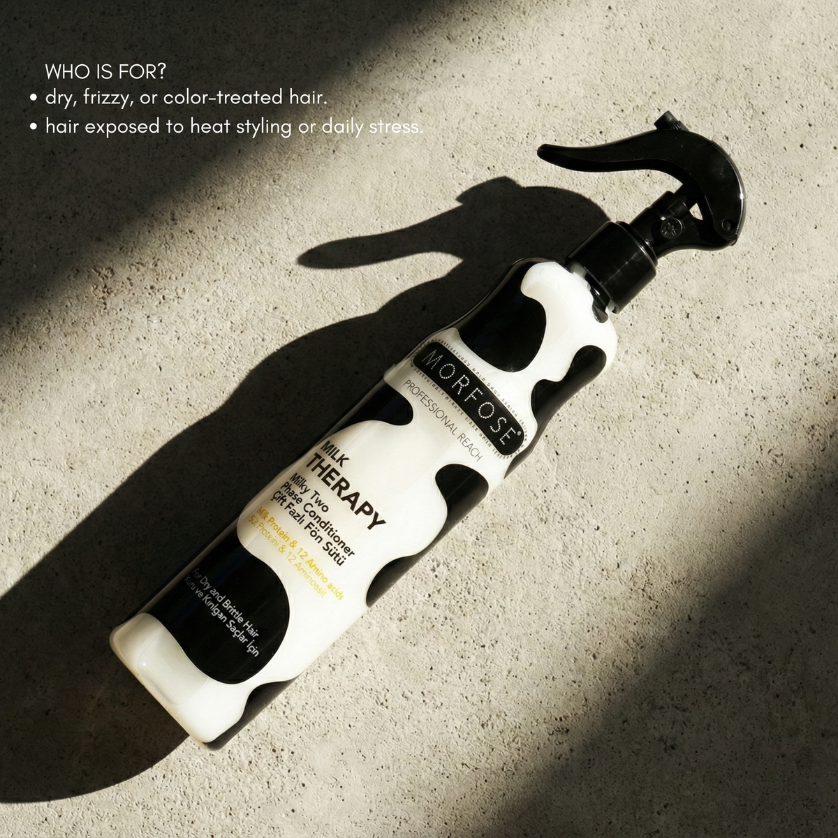 Morfose Milk Therapy Leave-In Conditioner Spray, Detangler 400ml