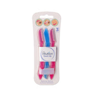 Schick Intuition Touch Up Eyebrow Styling & Facial Hair 3pcs – Smooth Hair Removal for Sensitive Skin
