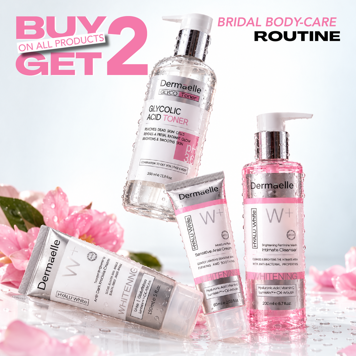 Dermaelle BRIDAL BODY-CARE ROUTINE Routine