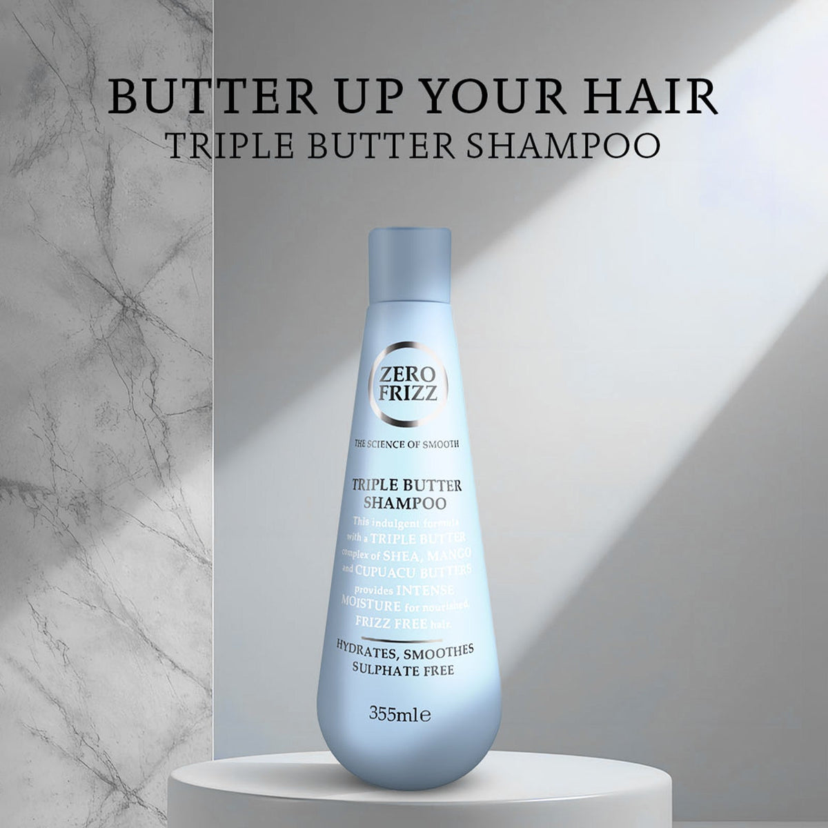 Zero Frizz Triple Butter Shampoo 355ml