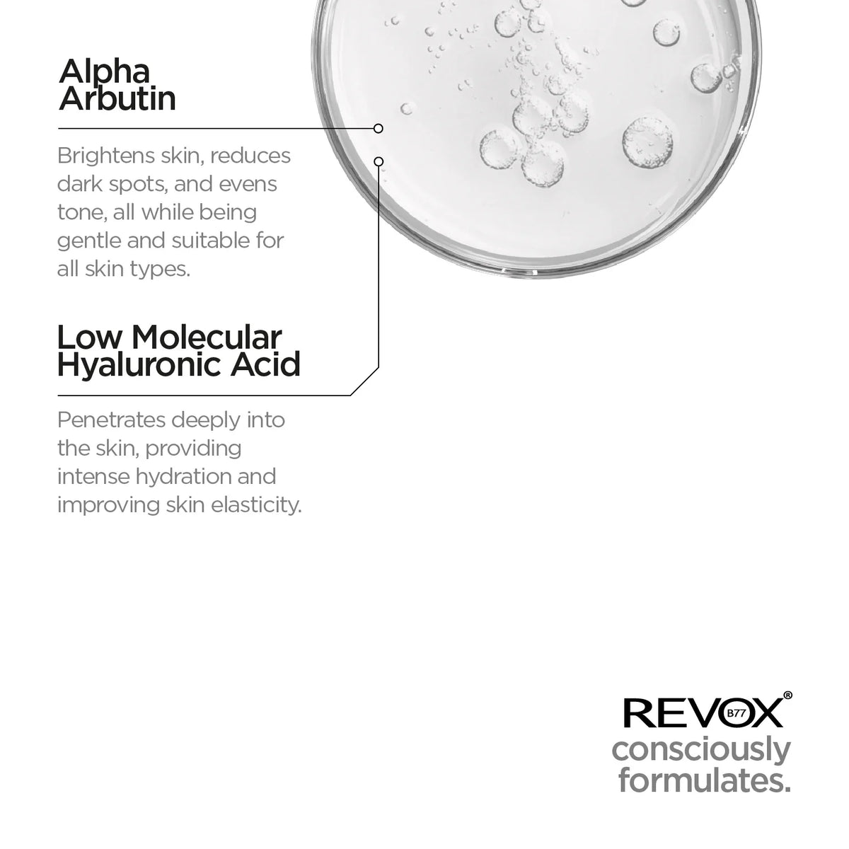 REVOX B77 JUST Alpha Arbutin 2% + HA 30ml