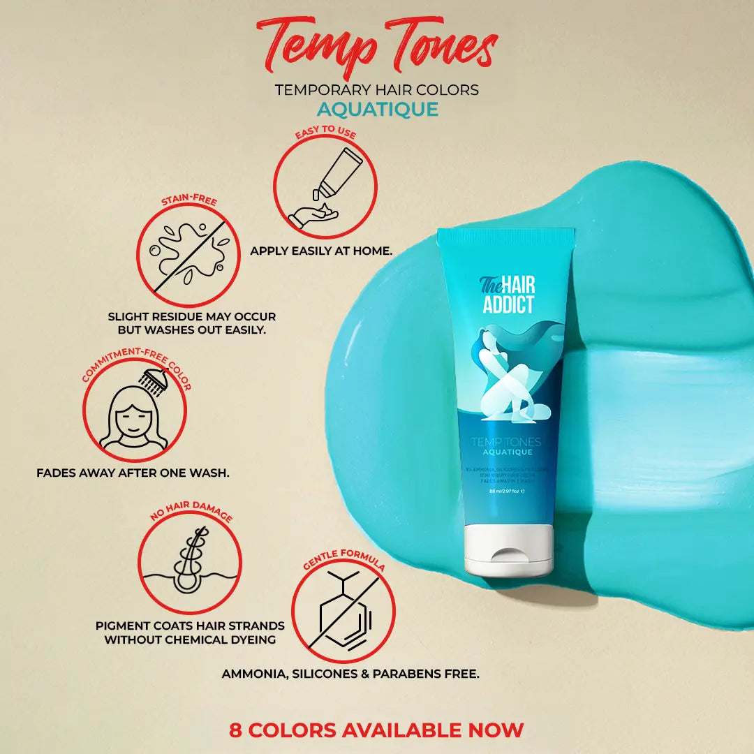 The Hair Addict Temp Tones - Aquatique