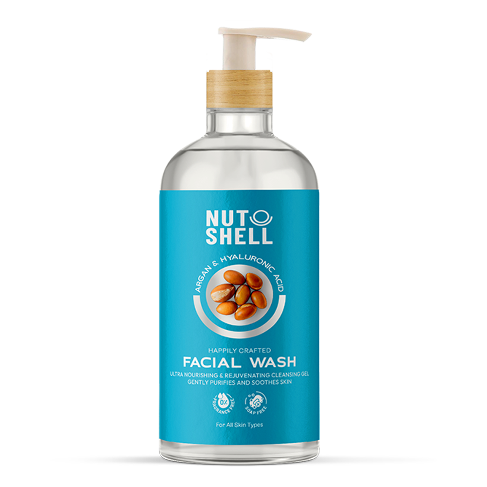 Nutshell Argan & Hyaluronic Acid Facial Wash 250ml