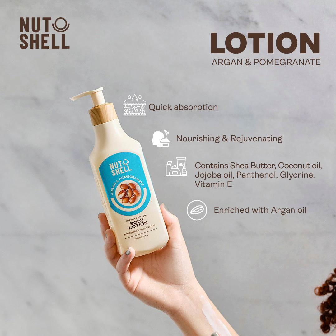 Nutshell Argan & Pomegranate - Body Lotion 465ml