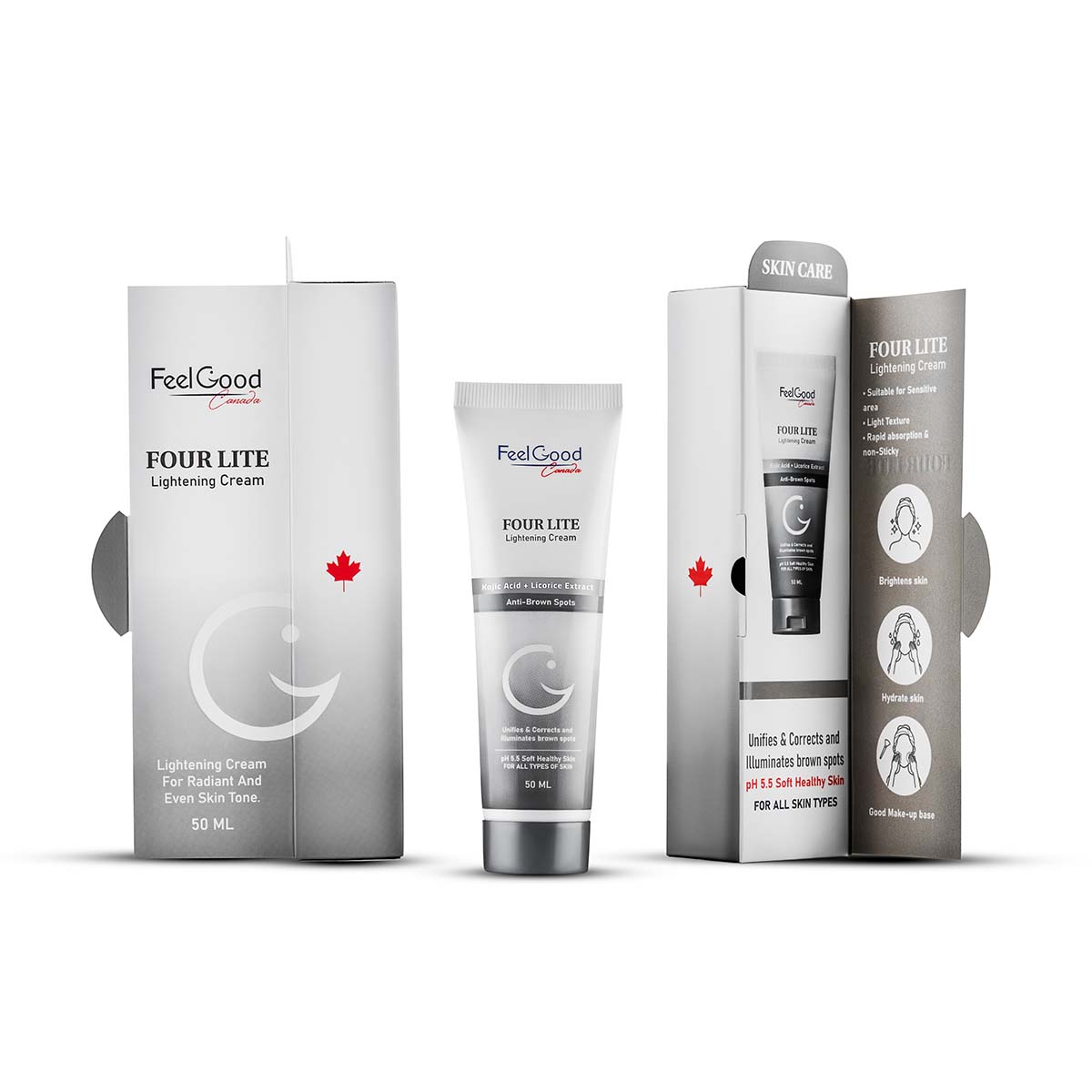 FeelGood Four Lite Night Cream - The best cream for brightening and evening skin tone and getting rid of pigmentation 50 ml 5