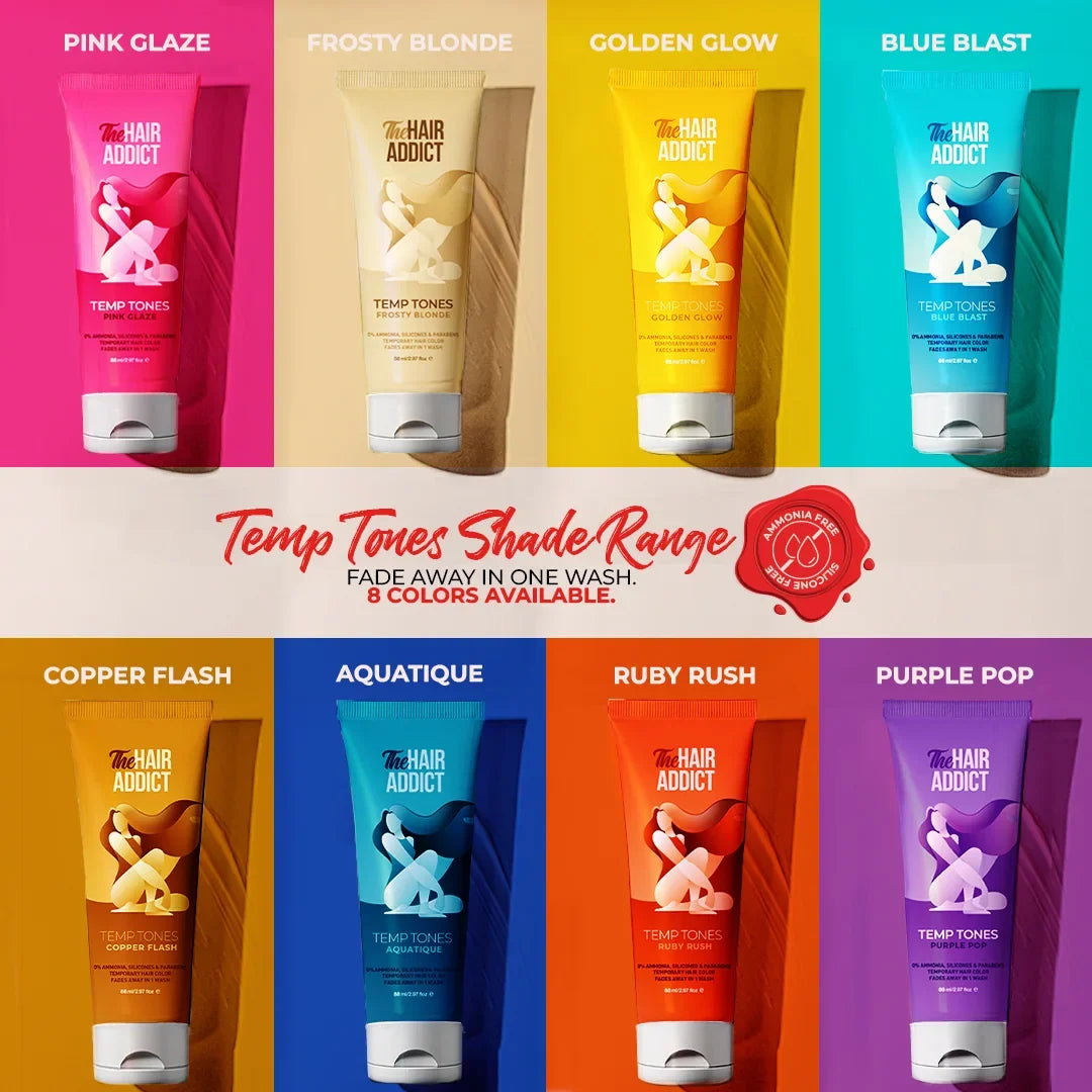 The Hair Addict Temp Tones - Copper Flash