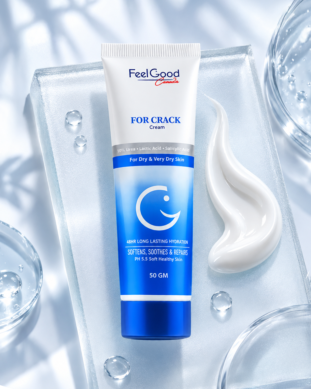 FeelGood Four Crack Body Cream 50g – Foot Crack Cream and Keratosis Nearis Treatment 50g