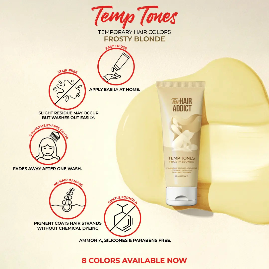 The Hair Addict Temp Tones – Frosty Blonde