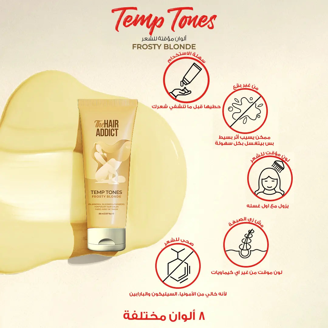 The Hair Addict Temp Tones – Frosty Blonde