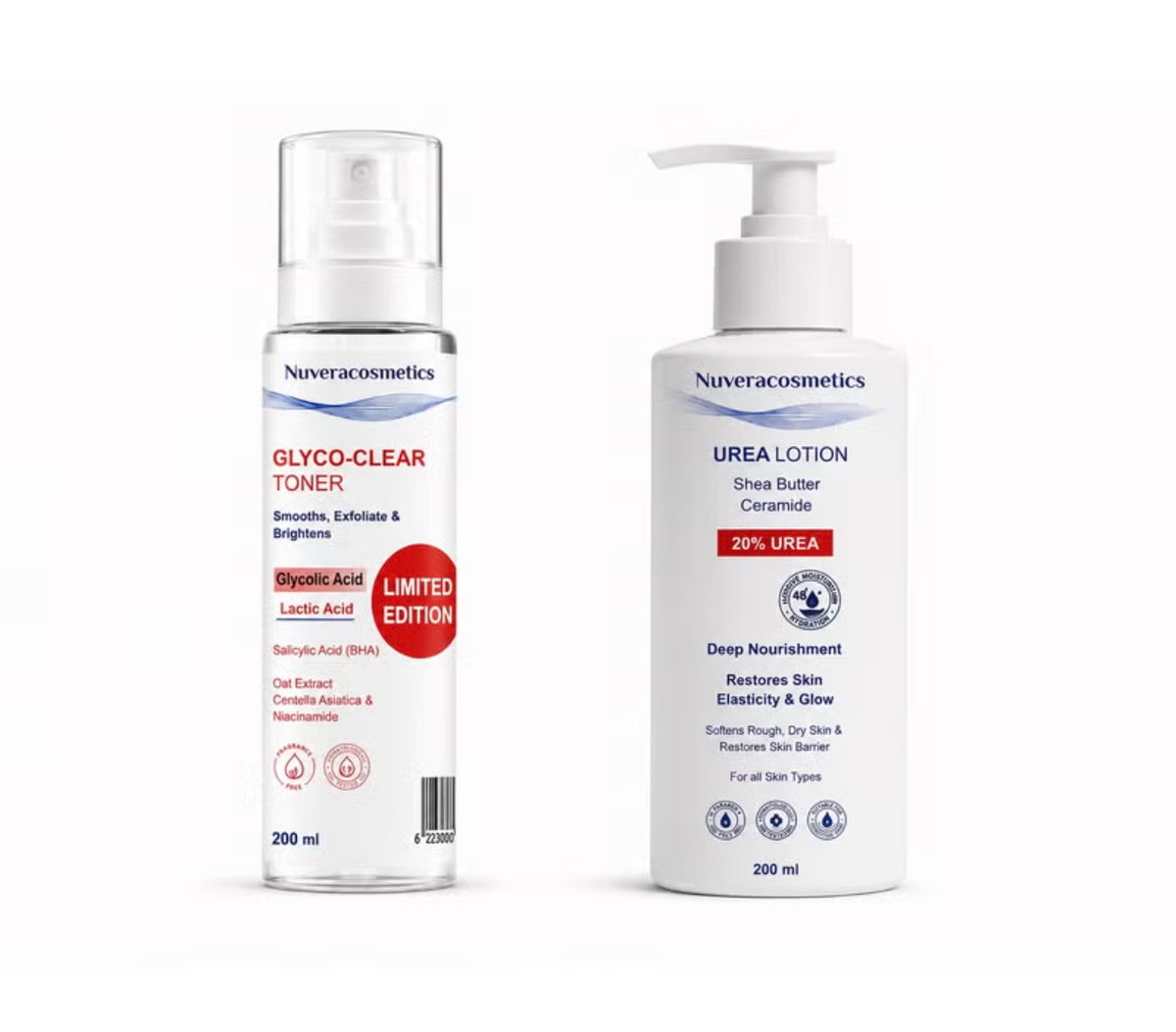 Nuveracosmetics Glyco-Clear Toner 200 ml + Nuveracosmetics Urea Lotion 20% 200 ml