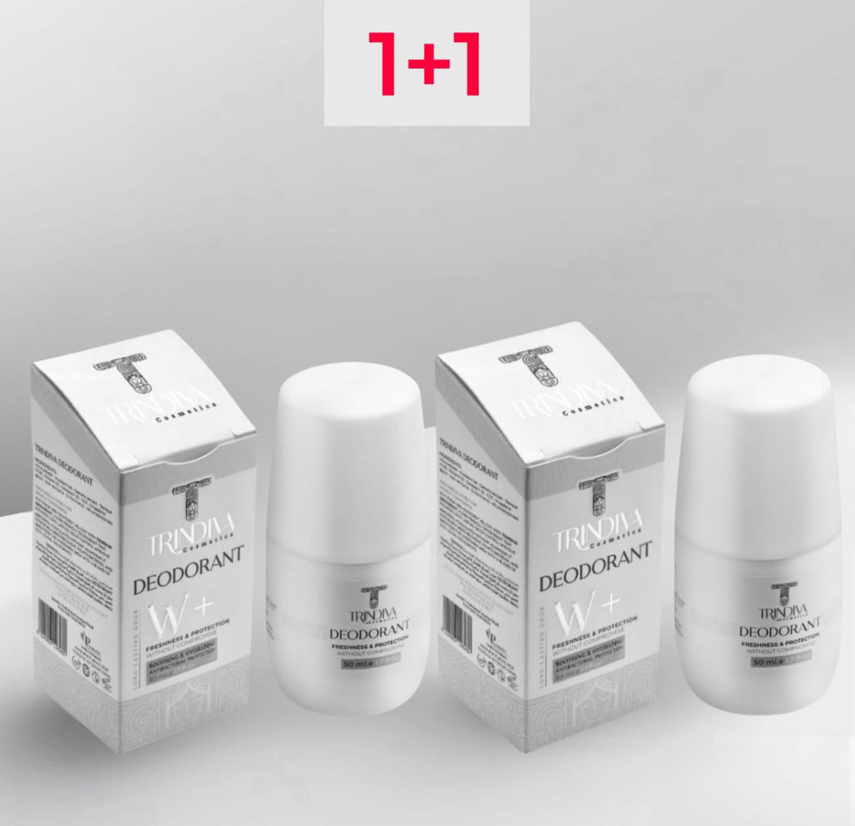 Trindiva Deodorant NO Fragrance (1+1) Bundle