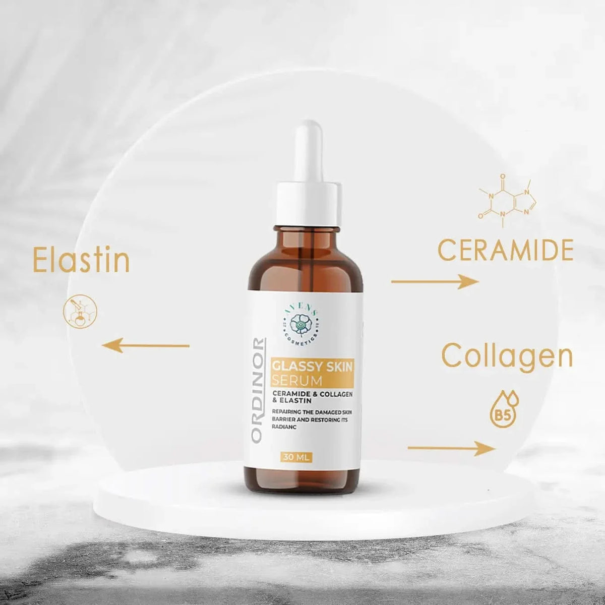 ORDINOR GLASSY SKIN SERUM best serum for face wrinkles