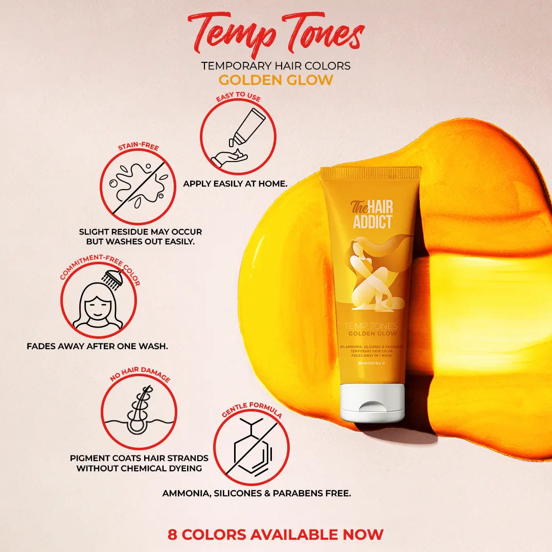 The Hair Addict Temp Tones - Golden Glow