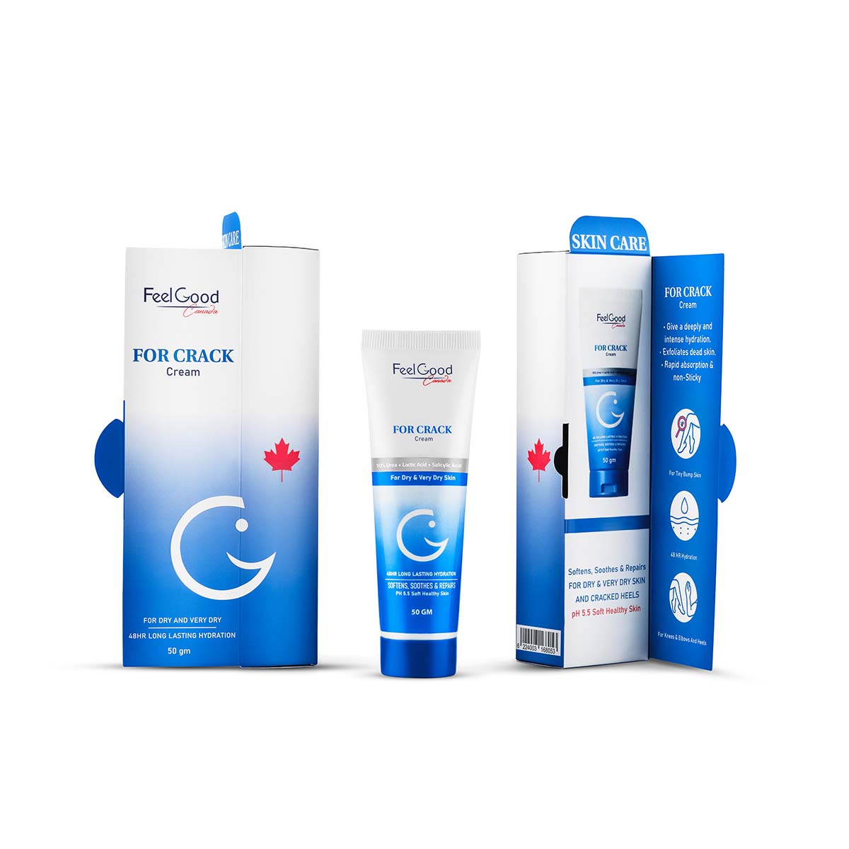 FeelGood Four Crack Body Cream 50g – Foot Crack Cream and Keratosis Nearis Treatment 50g