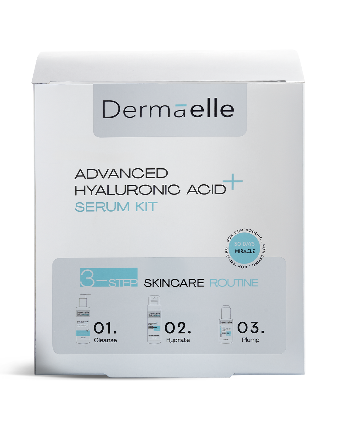Dermaelle Hydration & Plumping Hyaluronic Acid Routine Kit Routine