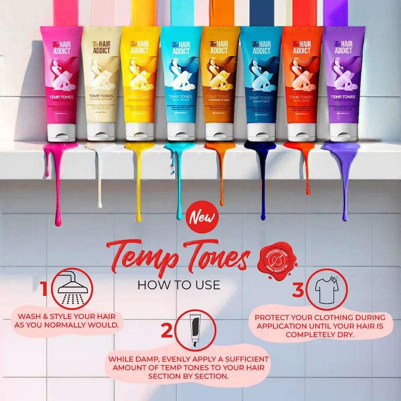 The Hair Addict Temp Tones - Aquatique