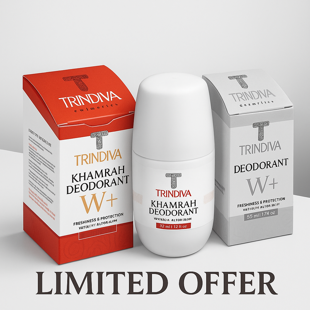 Trindiva Deodorant Khomra+Fragrance Free (1+1) Bundle