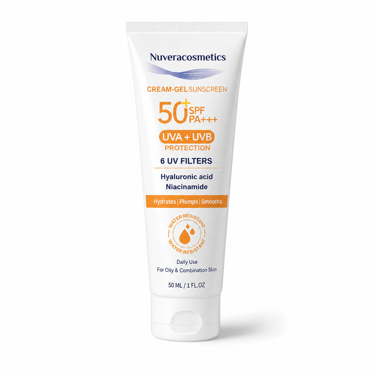 Nuveracosmetics Cream-Gel Sunscreen 50+ SPF PA+++ 50