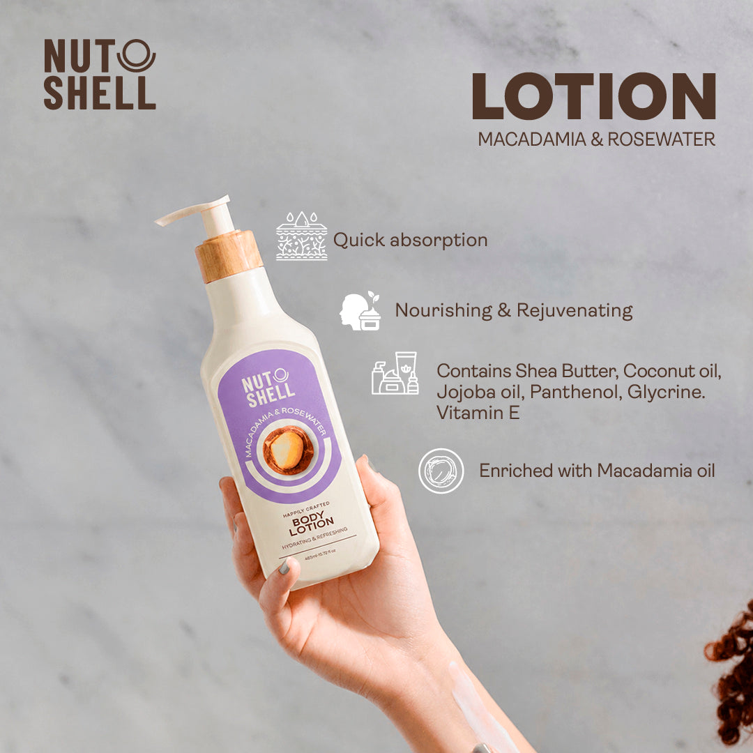Nutshell Macadamia & Rose Water - Body Lotion 465ml