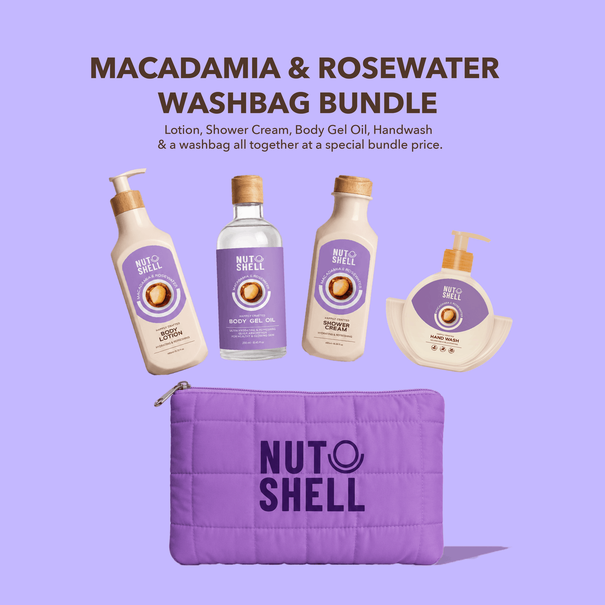 Nutshell Macadamia & Rosewater Bundle Bundle