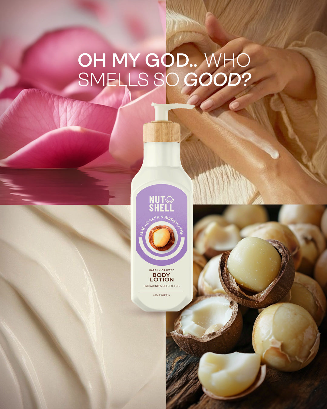 Nutshell Macadamia & Rose Water - Body Lotion 465ml