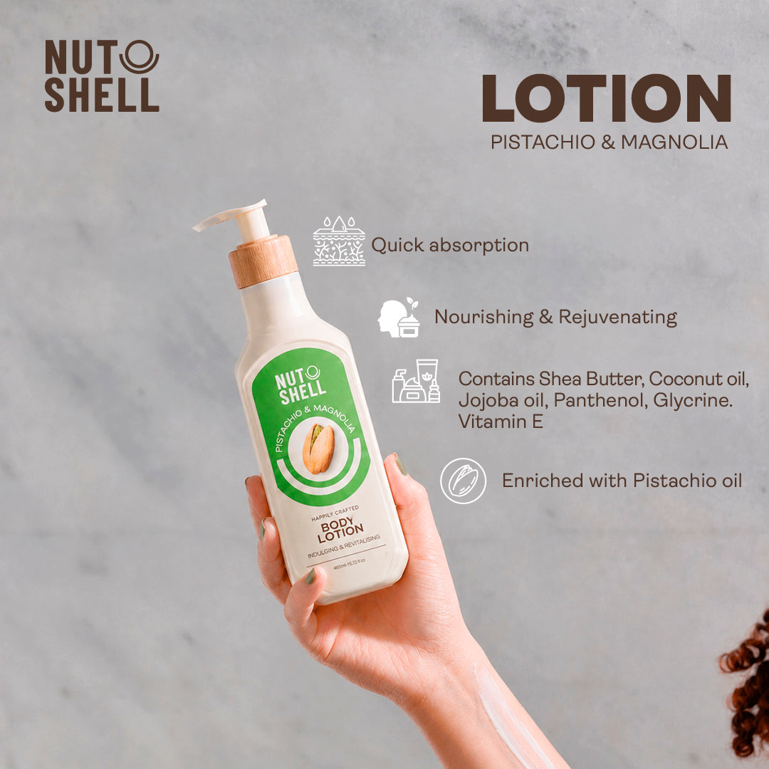 Nutshell Pistachio & Magnolia - Body Lotion 465ml