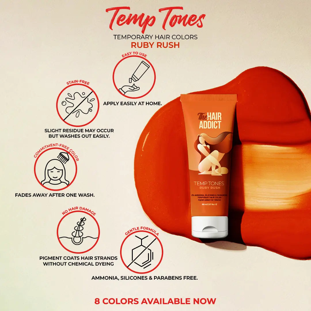 The Hair Addict Temp Tones – Ruby Rush