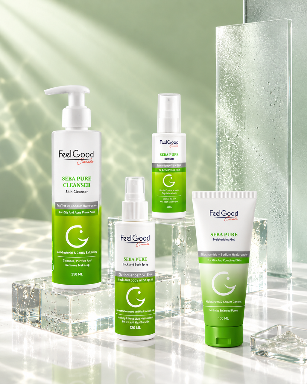 FeelGood Skin Care Routine Set – For Oily & Acne-Prone Skin Bundle