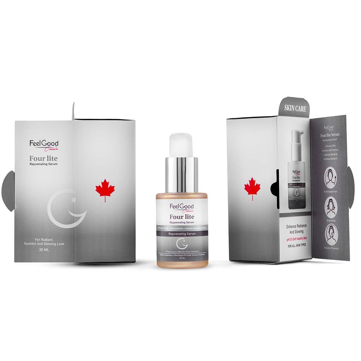 FeelGood Four Lite Serum - Skin brightening and tone evening serum 30ml 30ml