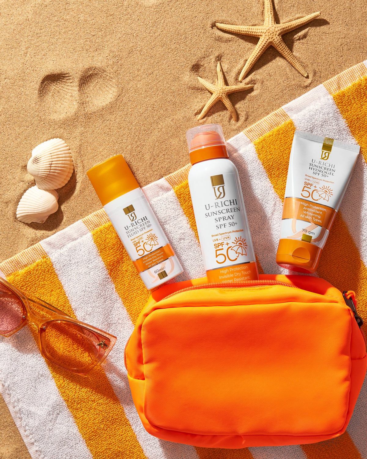 U-Richi Sunscreen Fluid SPF50+ 60ml