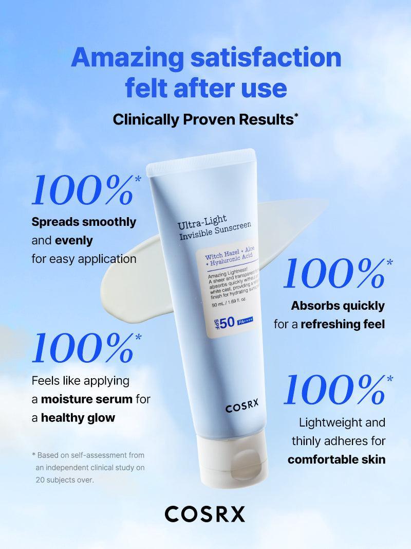 COSRX Ultra-Light Invisible Sunscreen SPF50 PA++++ 50ml