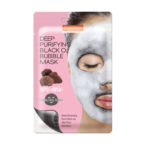 Purederm Deep Purifying Black O2 Bubble Mask Volcanic 1 sheet
