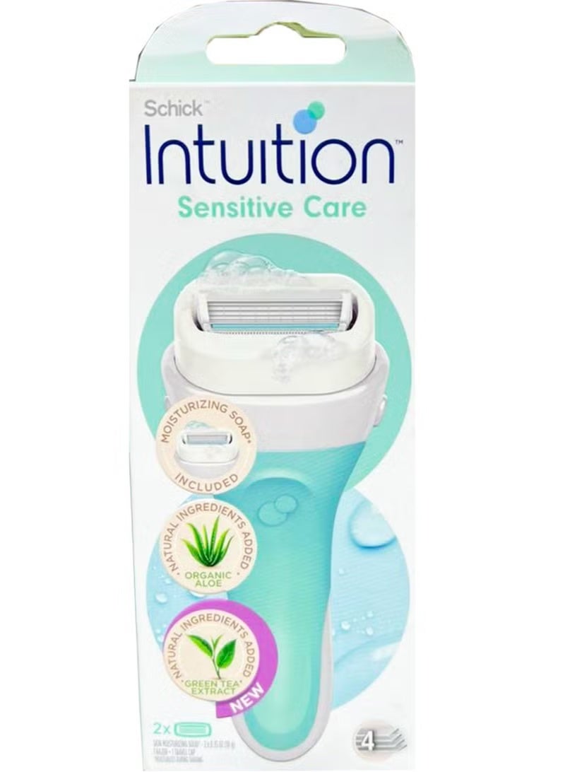 Schick Intuition Intuition Sensitive Care Razor 1 handle + 2 cartridges
