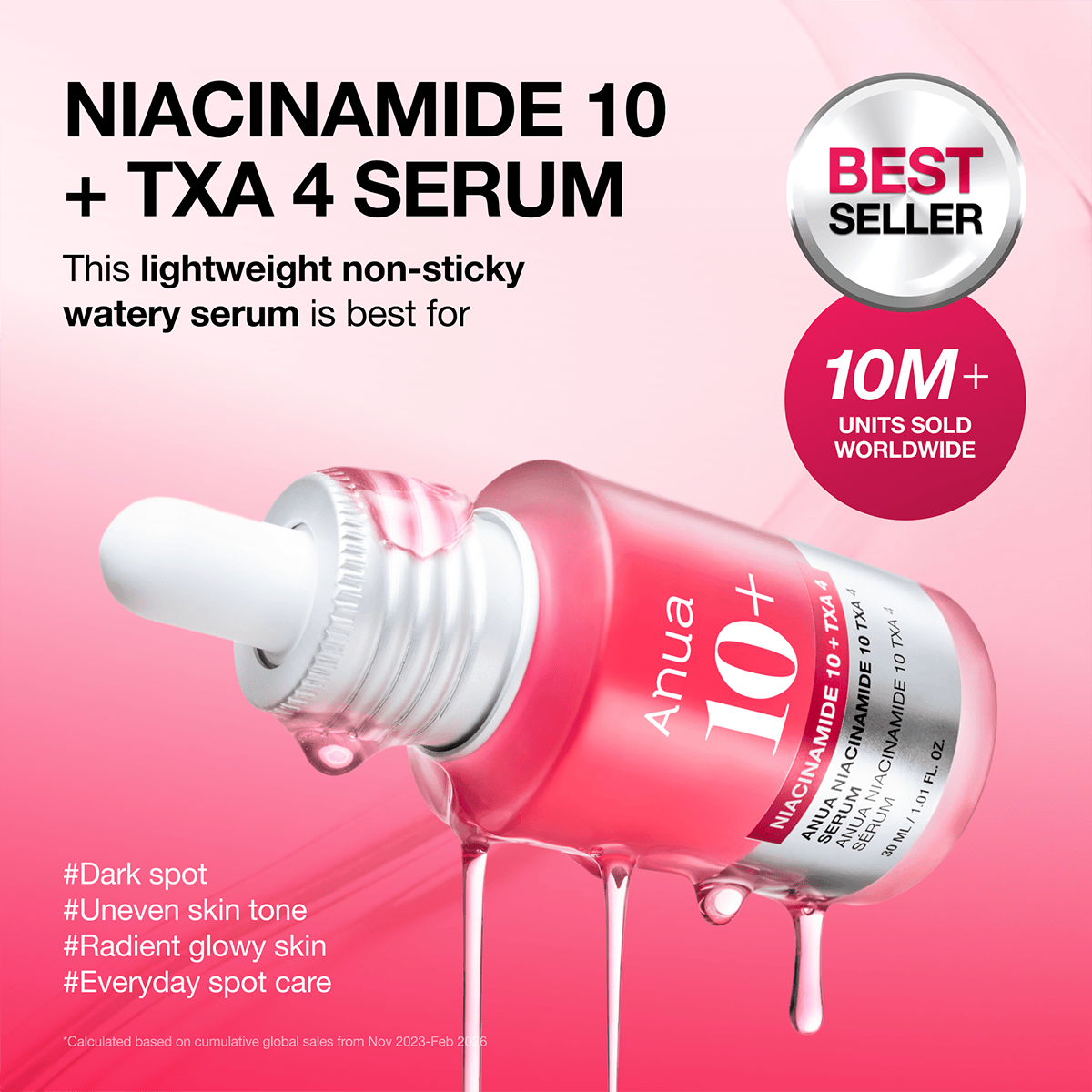 Anua Niacinamide 10 TXA 4 Serum for Brightening and Dark Spots 30ml