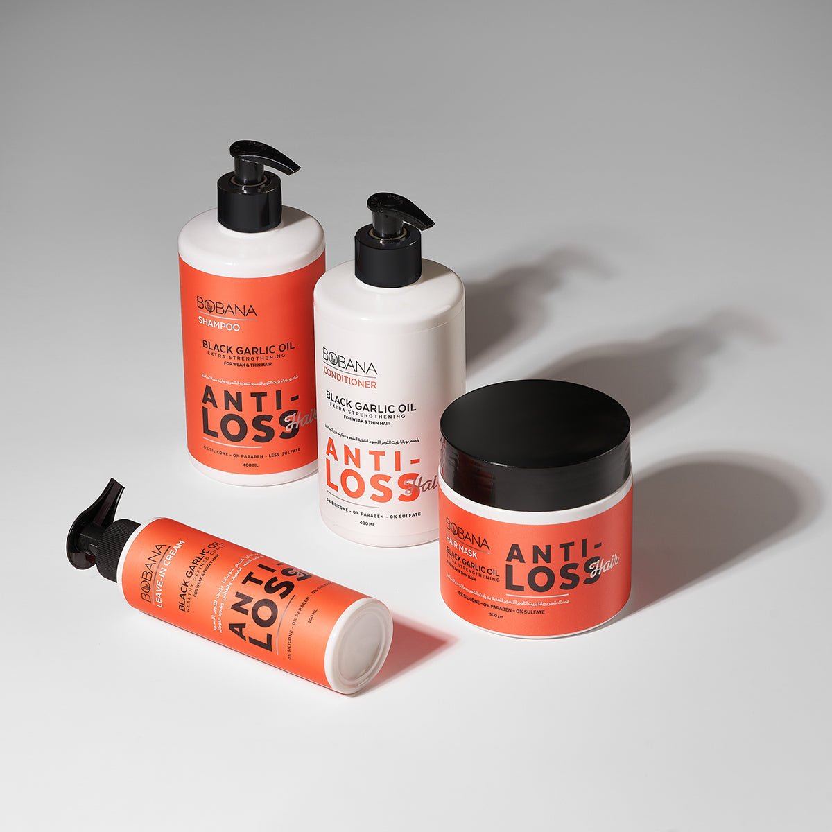 Bobana Anti-Loss Bundle for Weak & Thin Hair 4 products