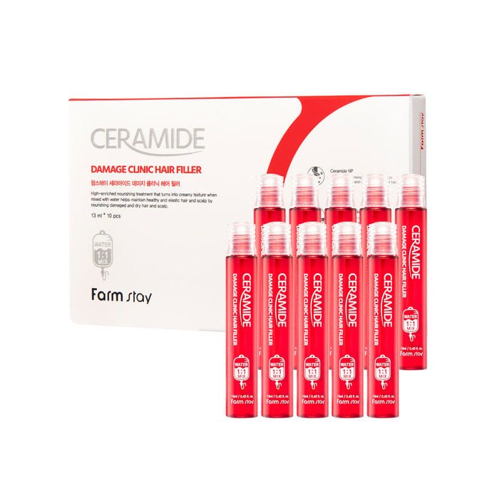 Farmstay Ceramide Damage Clinic Hair Filler Ampoules 10 x 13ml