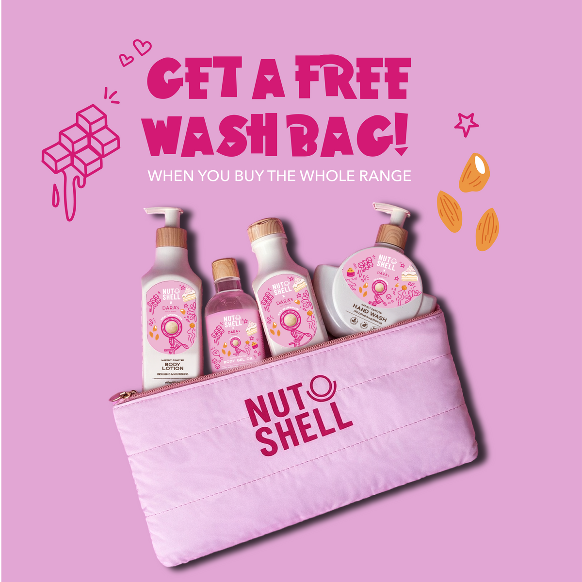 Nutshell x Dara's Bundle + FREE Washbag Bundle