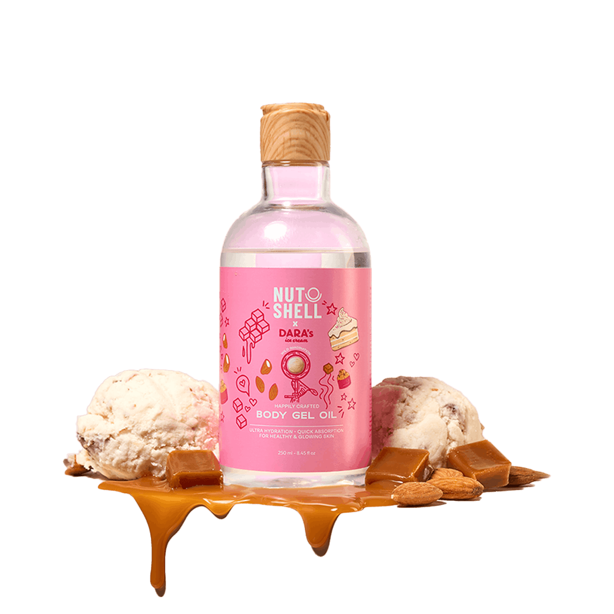 Nutshell x Dara's - Body Gel Oil 250ml